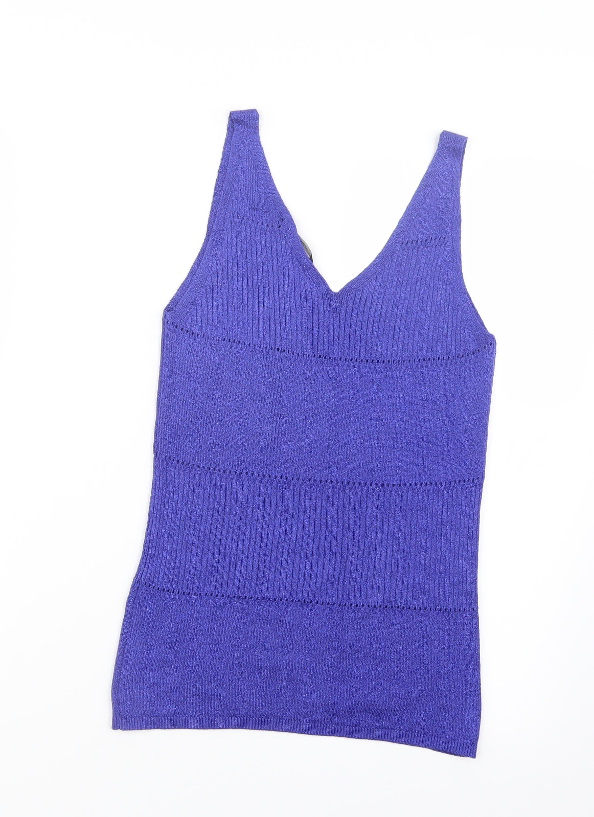 George Womens Blue  Knit Pullover Jumper Size 12