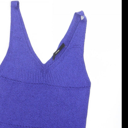 George Womens Blue  Knit Pullover Jumper Size 12