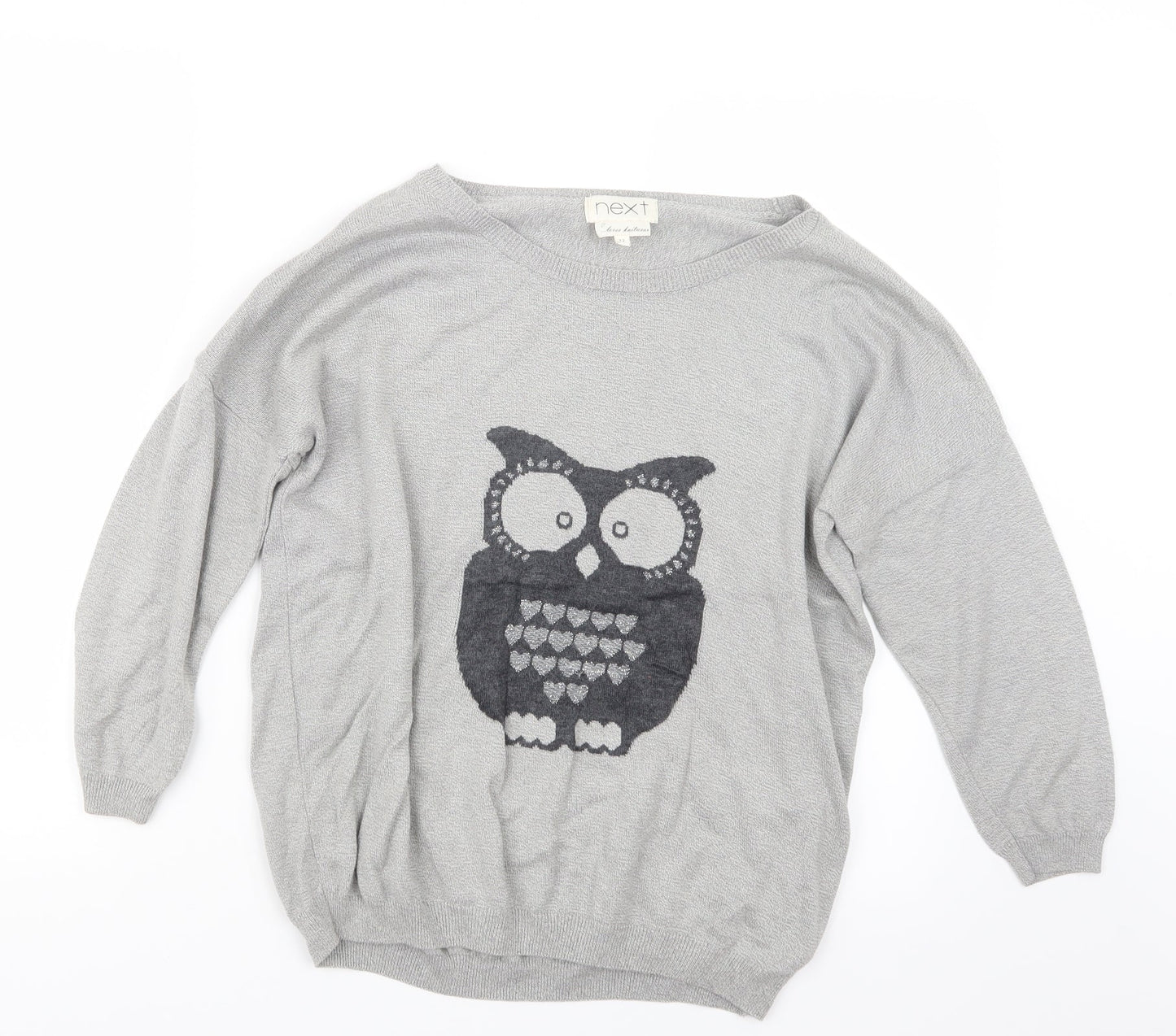 Womens UK Size 12 NEXT Grey Pullover Jumper
