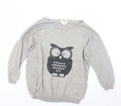Womens UK Size 12 NEXT Grey Pullover Jumper