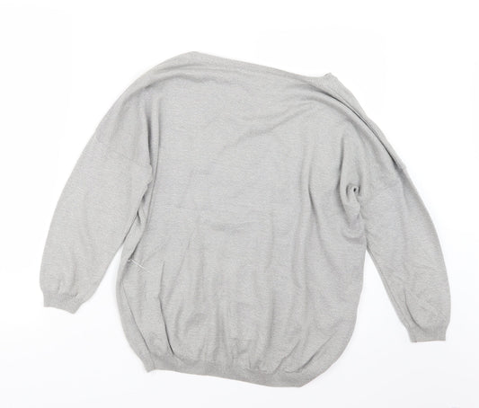 Womens UK Size 12 NEXT Grey Pullover Jumper
