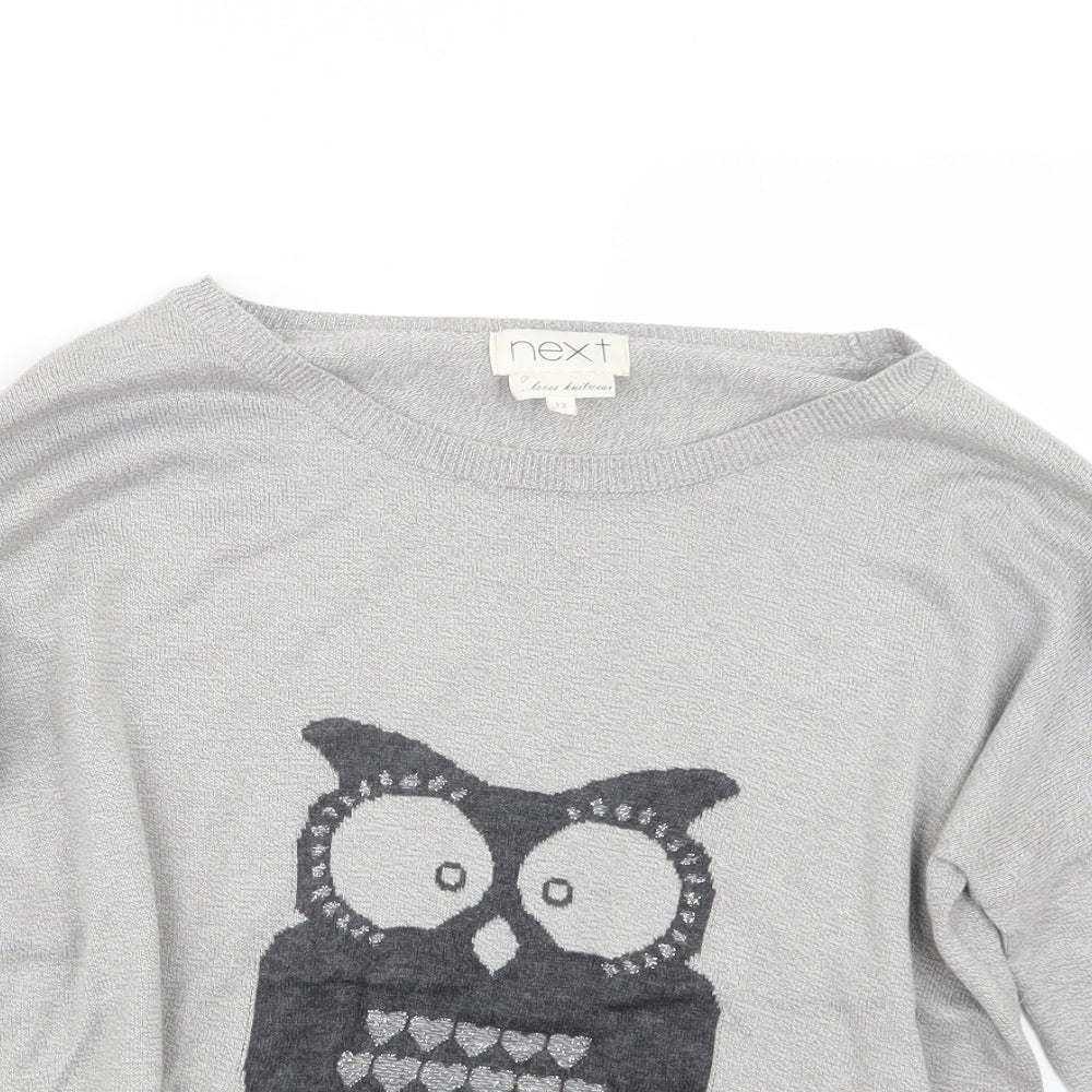 Womens UK Size 12 NEXT Grey Pullover Jumper