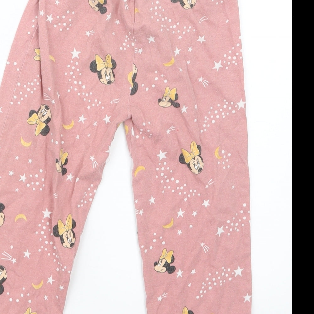 Primark Girls Pink Geometric  Capri Pyjama Set Size 3-4 Years  - Minnie Mouse