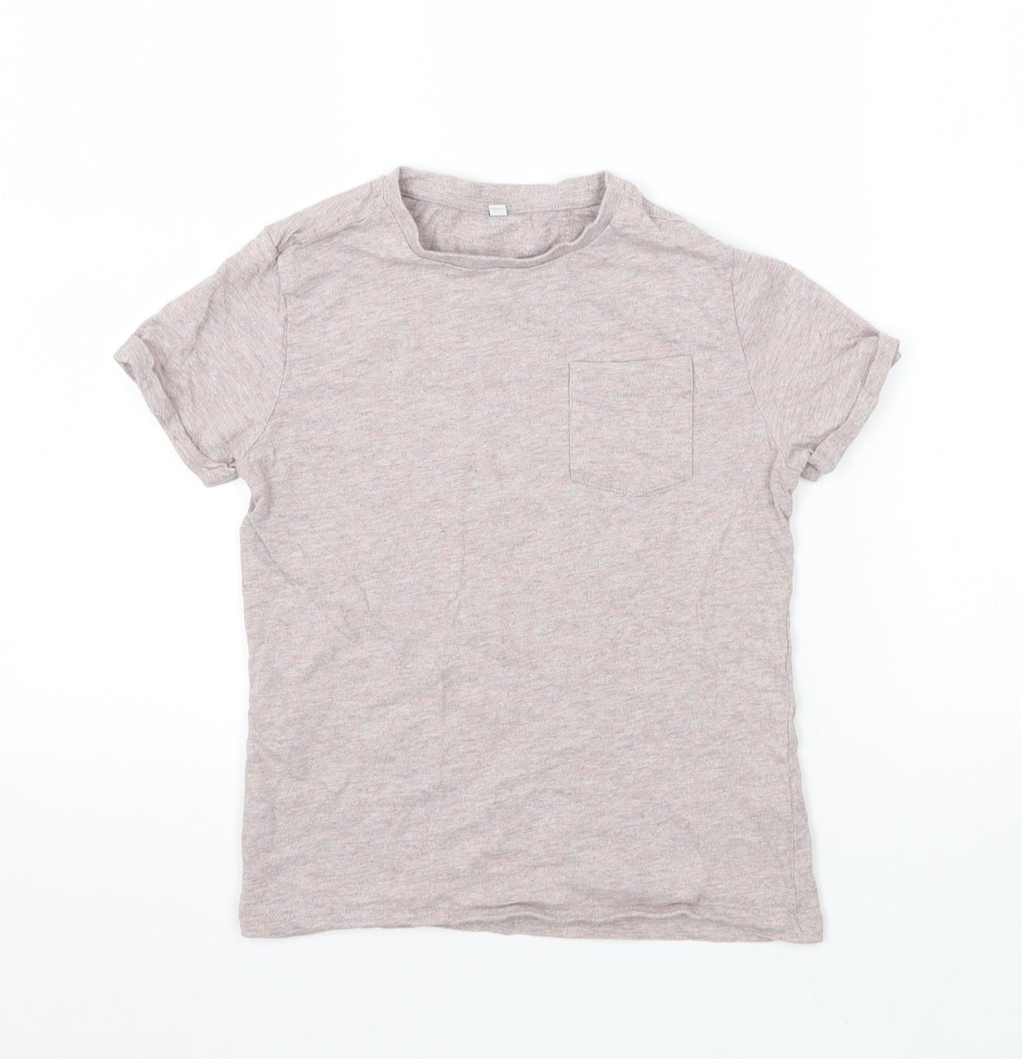 M&S Girls Pink  Jersey Basic T-Shirt Size 7-8 Years