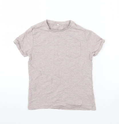 M&S Girls Pink  Jersey Basic T-Shirt Size 7-8 Years