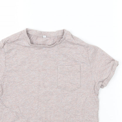 M&S Girls Pink  Jersey Basic T-Shirt Size 7-8 Years