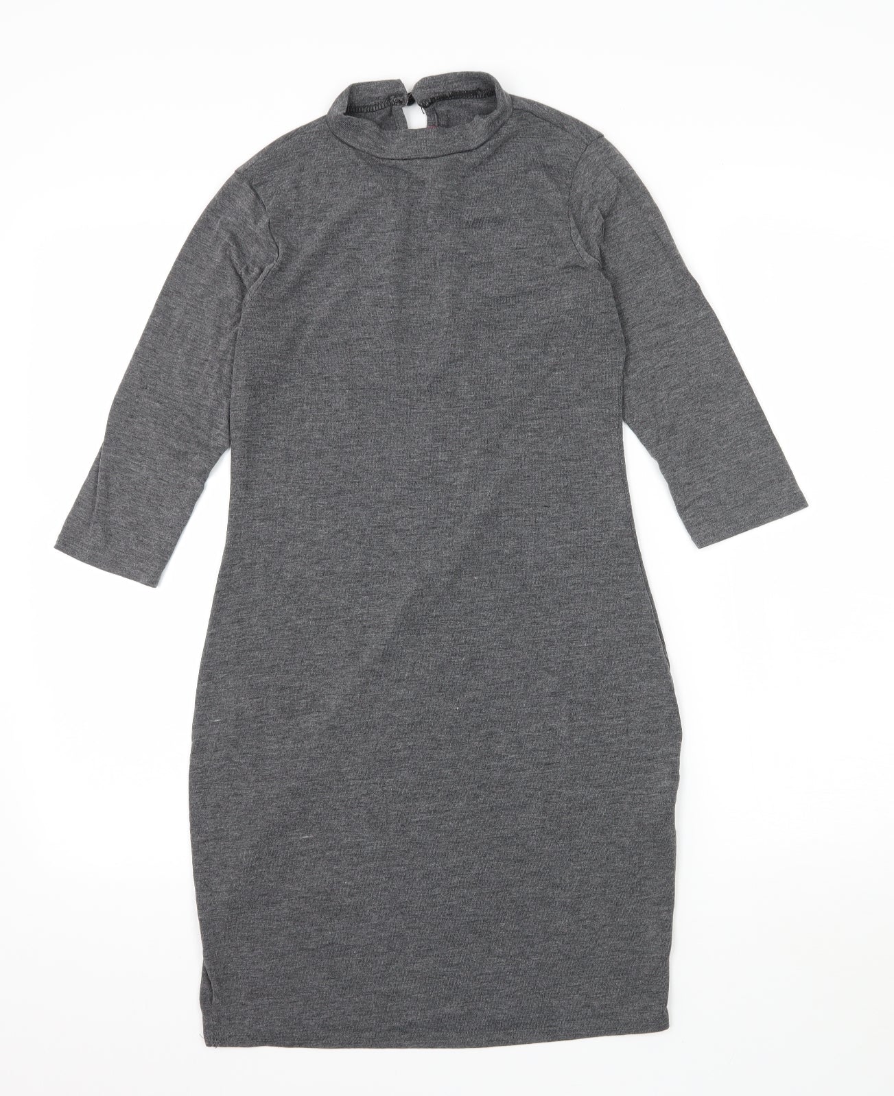 Boohoo Womens Grey  Jersey T-Shirt Dress  Size 14