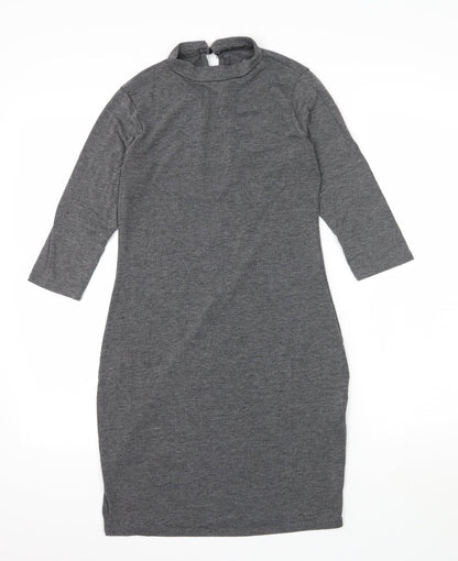Boohoo Womens Grey  Jersey T-Shirt Dress  Size 14