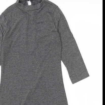 Boohoo Womens Grey  Jersey T-Shirt Dress  Size 14