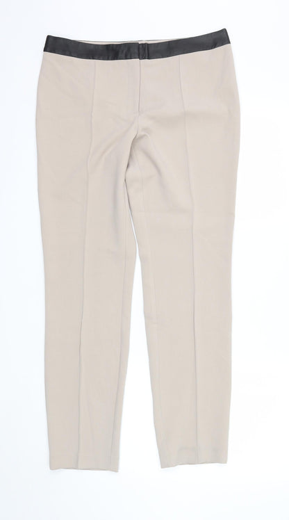 Womens UK Size 12 NEXT Regular Fit  Beige Trousers