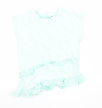M&S Girls Green  Jersey Basic T-Shirt Size 7-8 Years