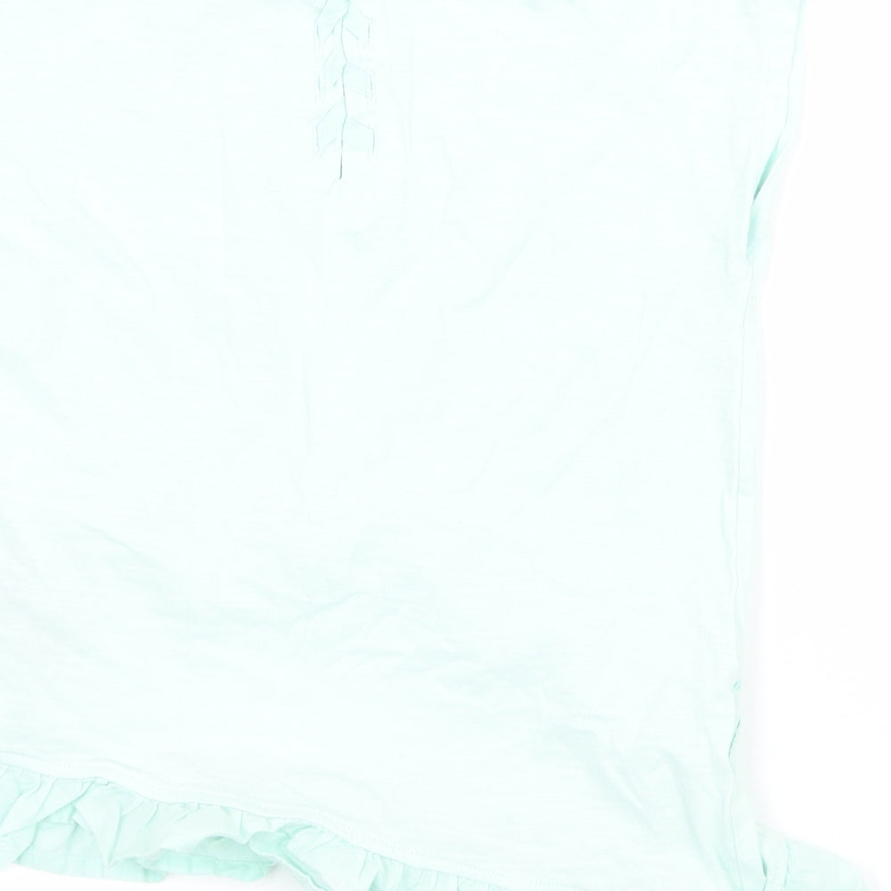 M&S Girls Green  Jersey Basic T-Shirt Size 7-8 Years