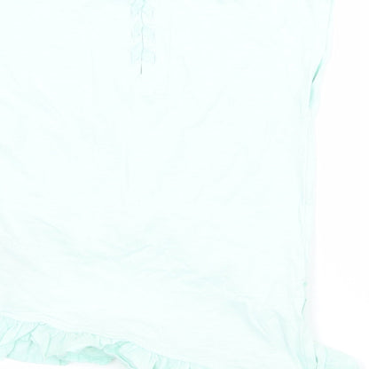 M&S Girls Green  Jersey Basic T-Shirt Size 7-8 Years