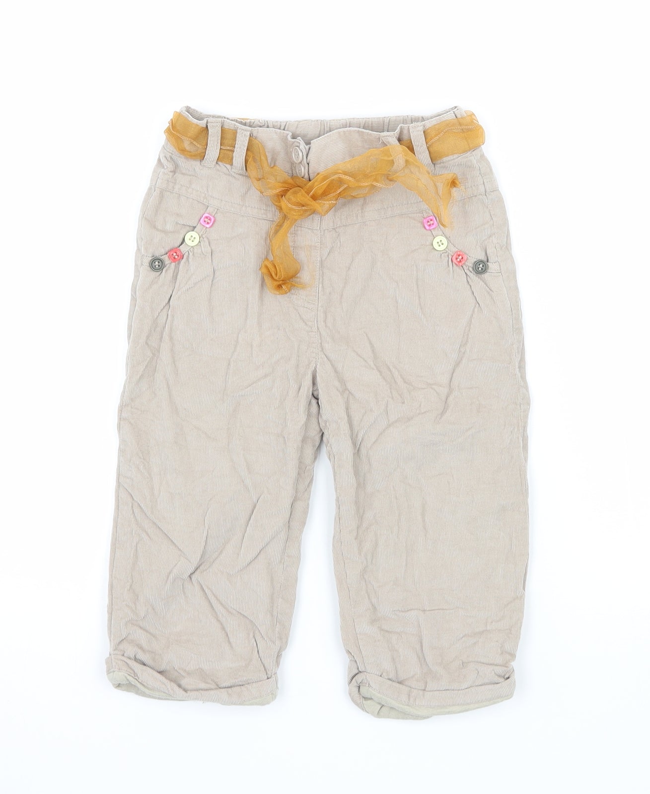 TU Girls Brown    Trousers Size 12-18 Months