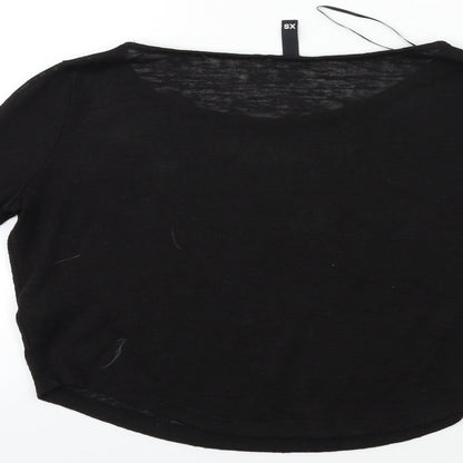 Womens UK Size XS H&M Black Pullover Jumper