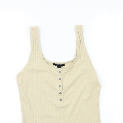FOREVER 21 Womens Beige   Basic Tank Size S