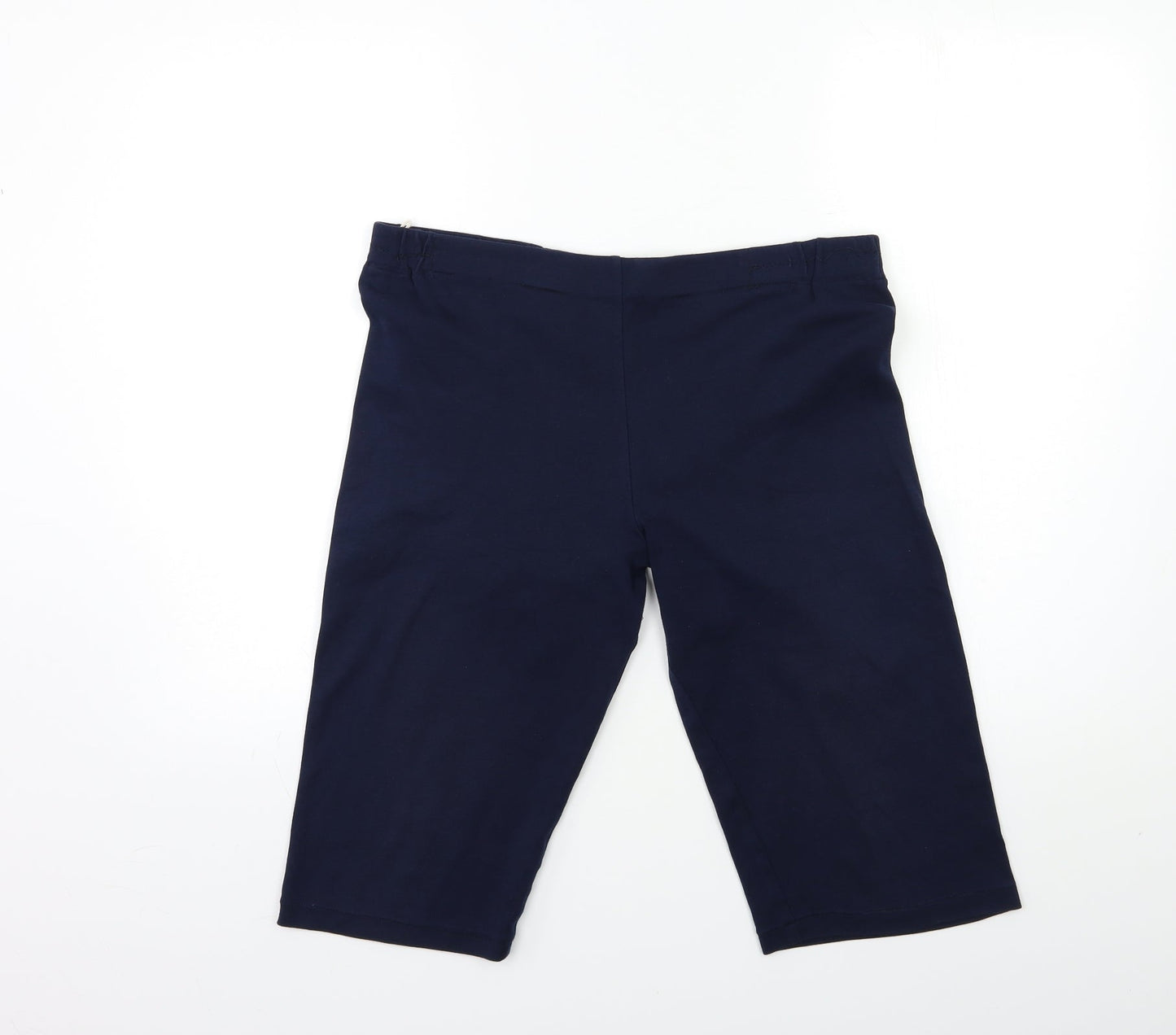 Womens UK Size 34 in Preworn Regular Fit Cropped Blue Trousers