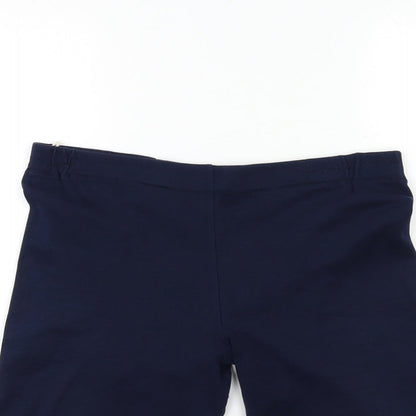 Womens UK Size 34 in Preworn Regular Fit Cropped Blue Trousers