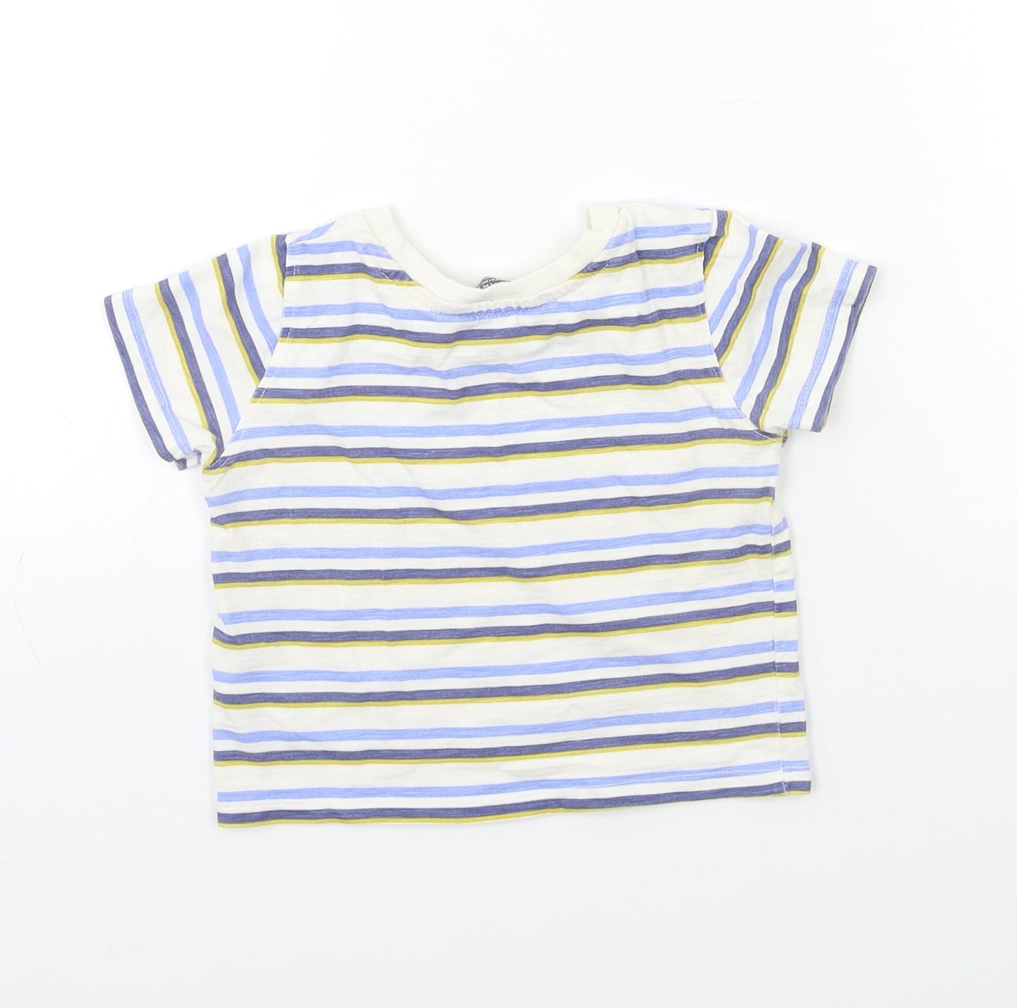 Primark Baby Blue Striped  Pullover T-Shirt Size 12 Months