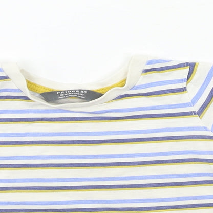 Primark Baby Blue Striped  Pullover T-Shirt Size 12 Months