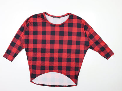 Womens UK Size M Zanzea Red Basic T-Shirt