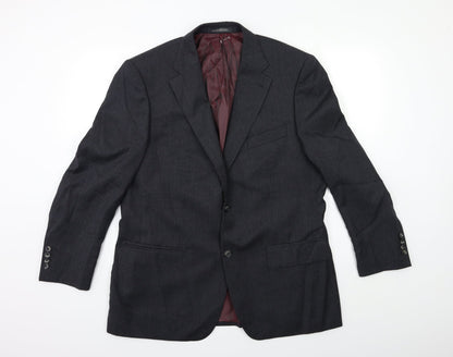 Mens UK Size 42 GREENWOOD Regular Grey Suit Jacket