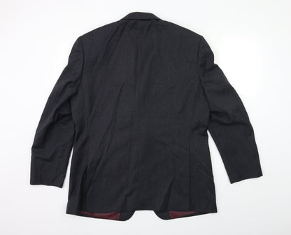 Mens UK Size 42 GREENWOOD Regular Grey Suit Jacket