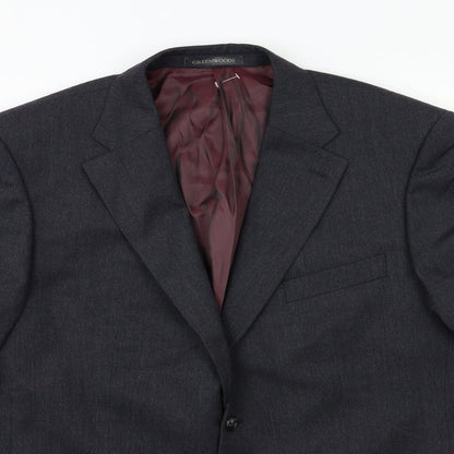 Mens UK Size 42 GREENWOOD Regular Grey Suit Jacket