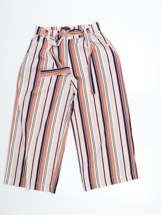 Womens UK Size S Zara Regular Fit  Pink Trousers