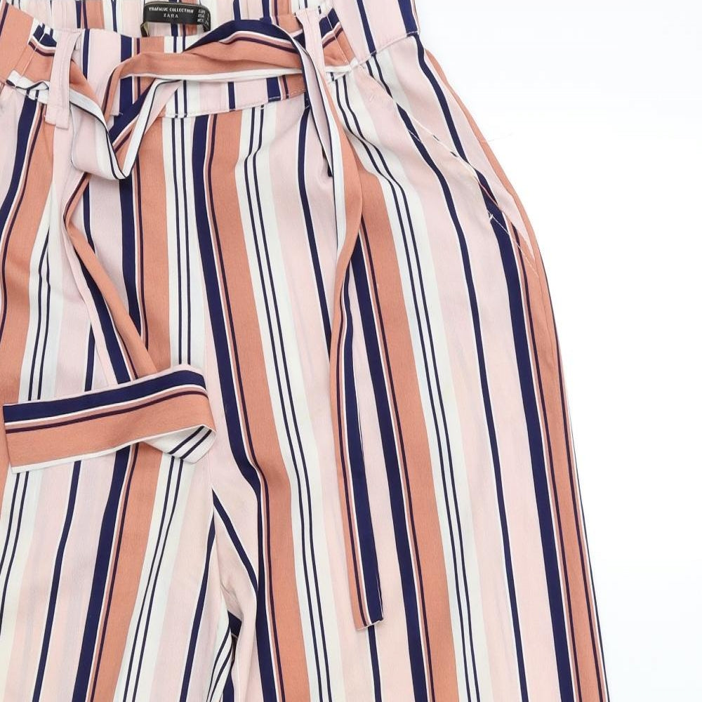 Womens UK Size S Zara Regular Fit  Pink Trousers
