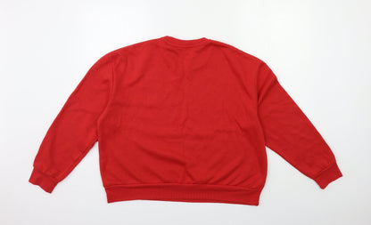 Primark Womens Red   Pullover Sweatshirt Size 12