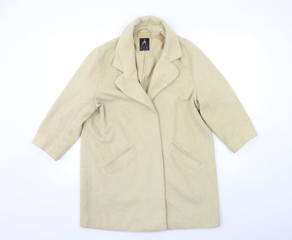 Atmosphere Womens Beige   Overcoat Coat Size 10