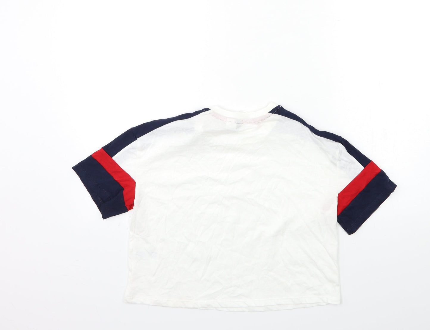 Womens UK Size XS H&M White Basic T-Shirt