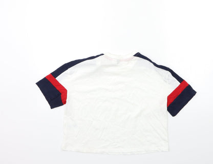Womens UK Size XS H&M White Basic T-Shirt