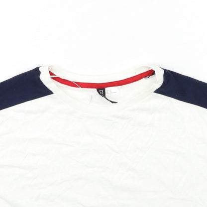 Womens UK Size XS H&M White Basic T-Shirt