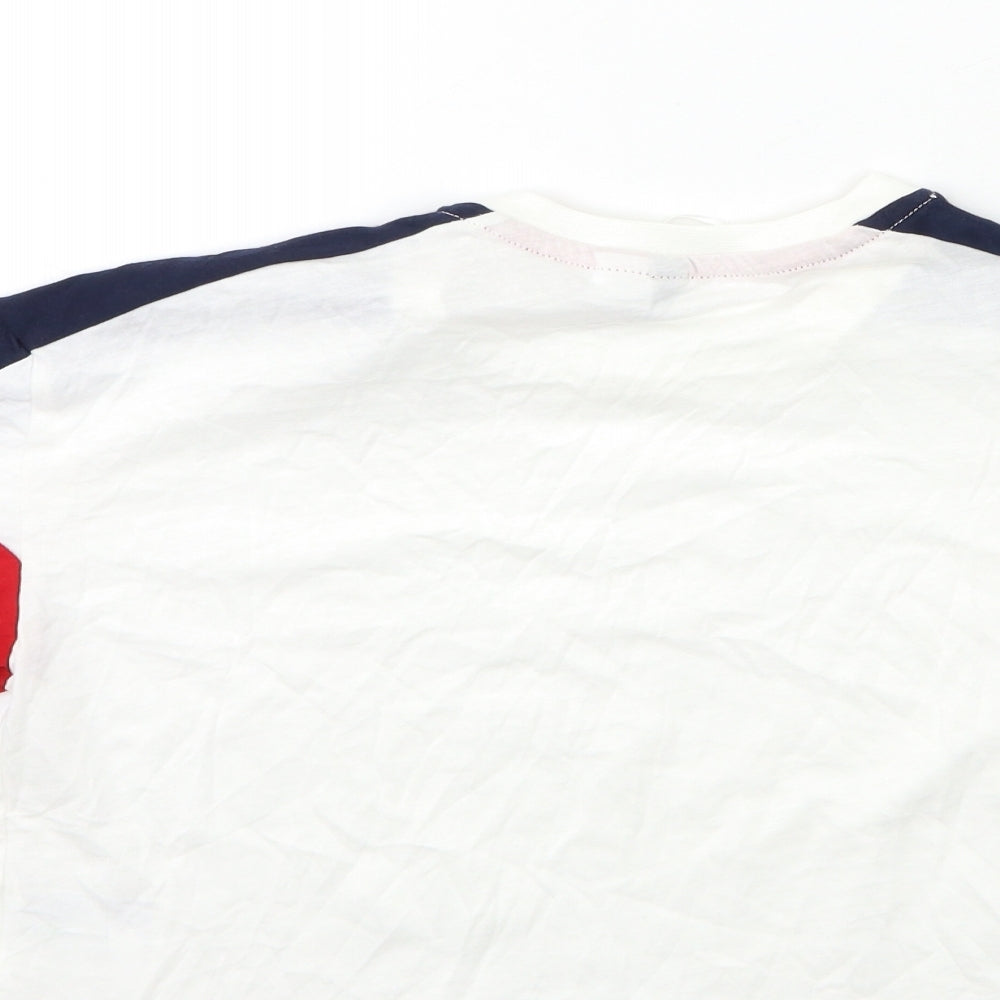 Womens UK Size XS H&M White Basic T-Shirt