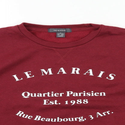 Primark Womens Red   Pullover Sweatshirt Size 12