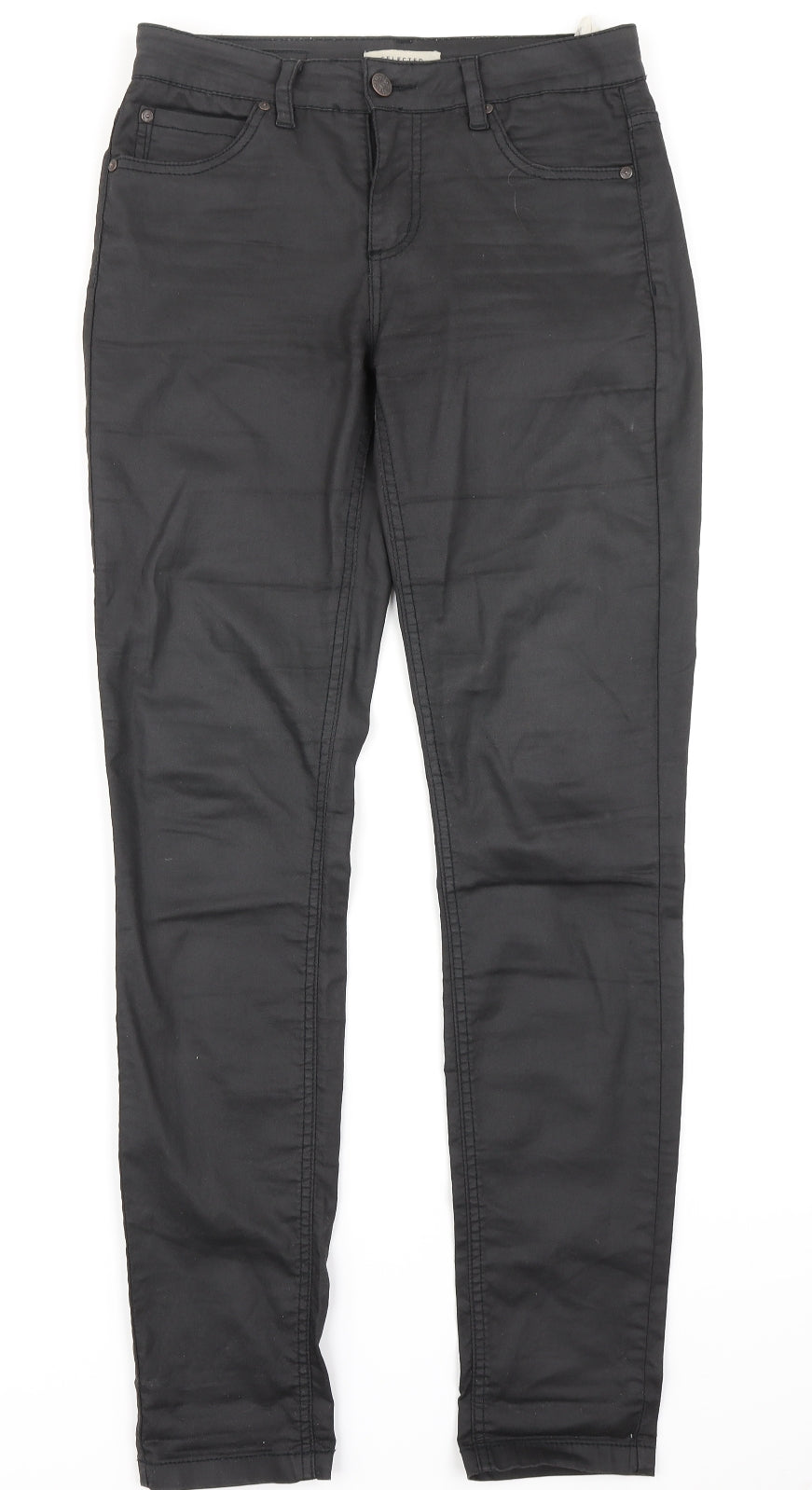 Womens UK Size 28 in Selected Regular Fit Skinny Black Jeans