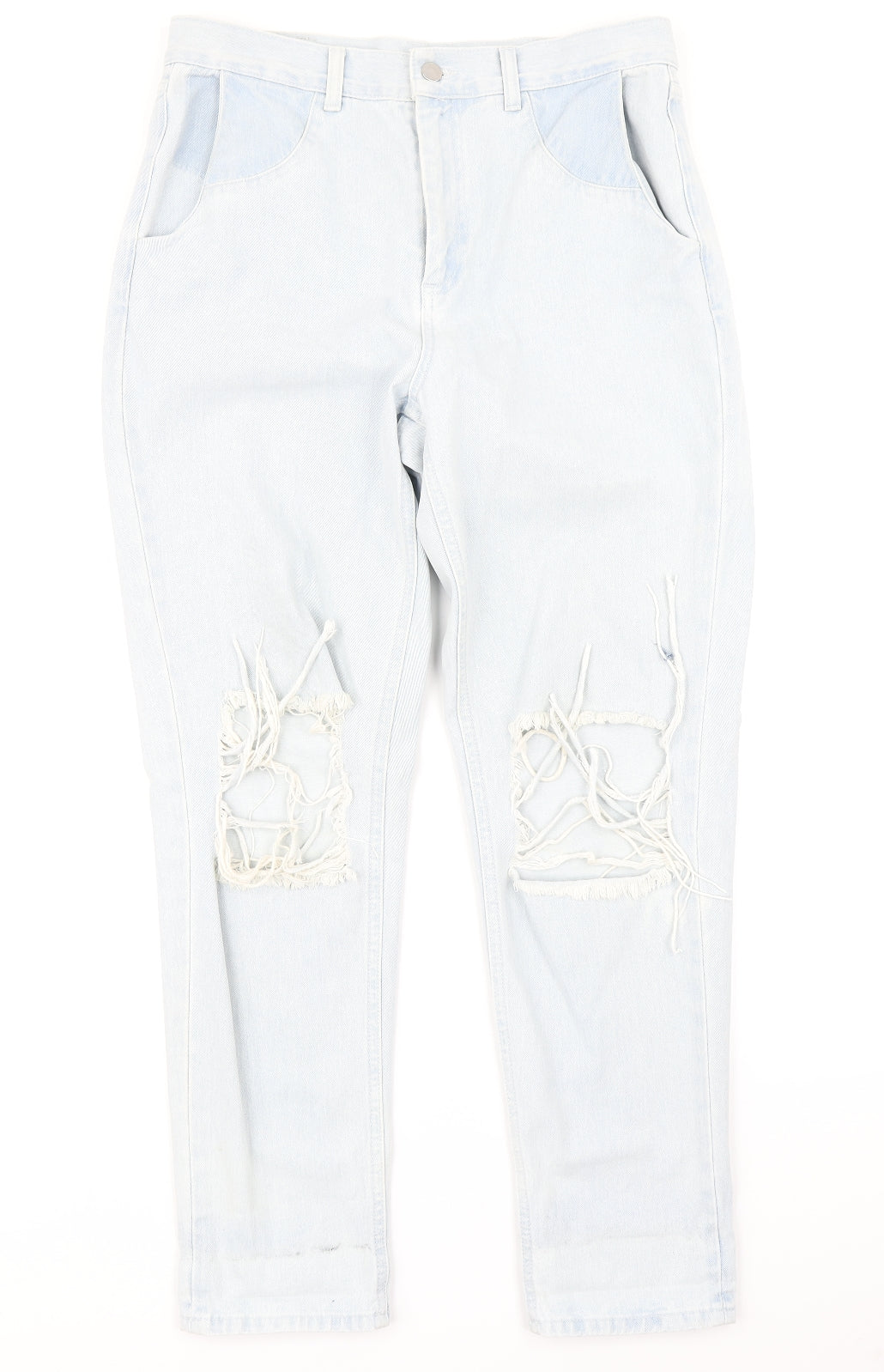 Topshop Womens Blue  Denim Mom Jeans Size 10 L26 in