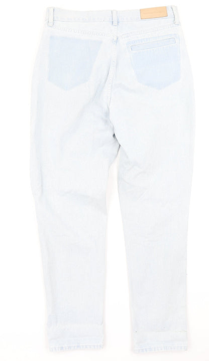 Topshop Womens Blue  Denim Mom Jeans Size 10 L26 in