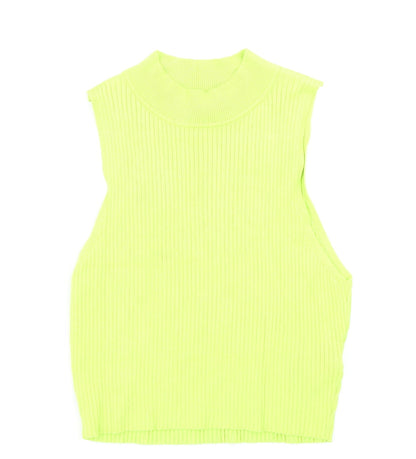Womens UK Size M Divided Green Basic Tank