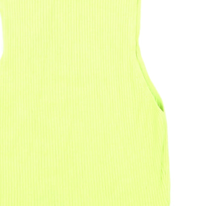 Womens UK Size M Divided Green Basic Tank