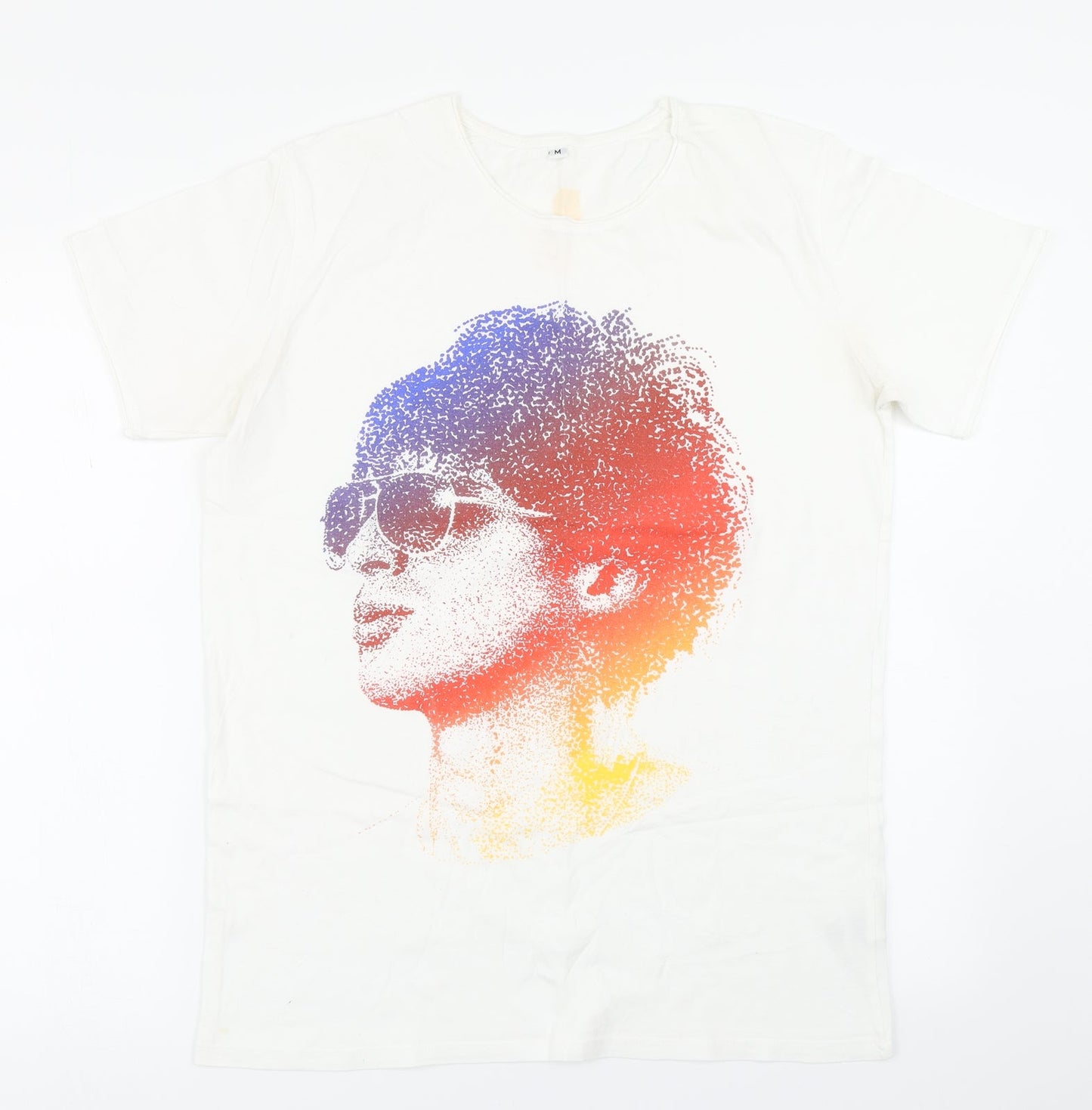 Mens UK Size M Continental White  T-Shirt