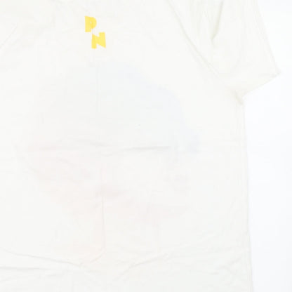 Mens UK Size M Continental White  T-Shirt