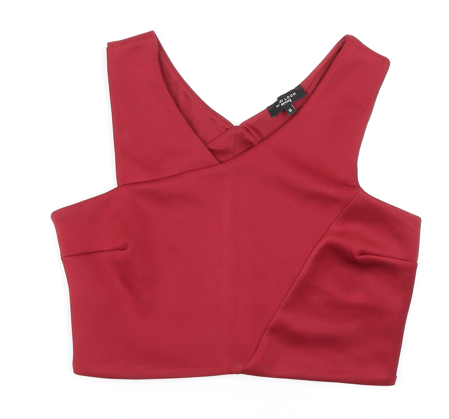 Womens UK Size 12 New Look Red Cropped Tank