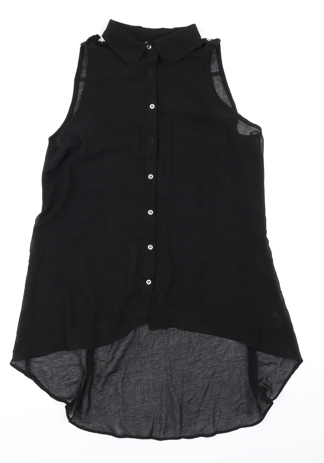 Womens UK Size 14 G21 Black Basic Blouse