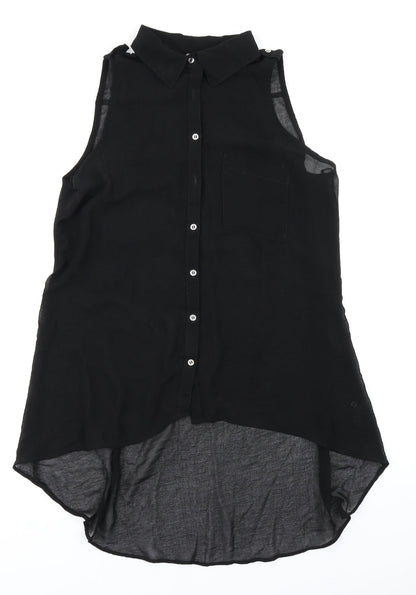 Womens UK Size 14 G21 Black Basic Blouse