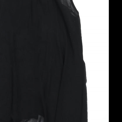 Womens UK Size 14 G21 Black Basic Blouse