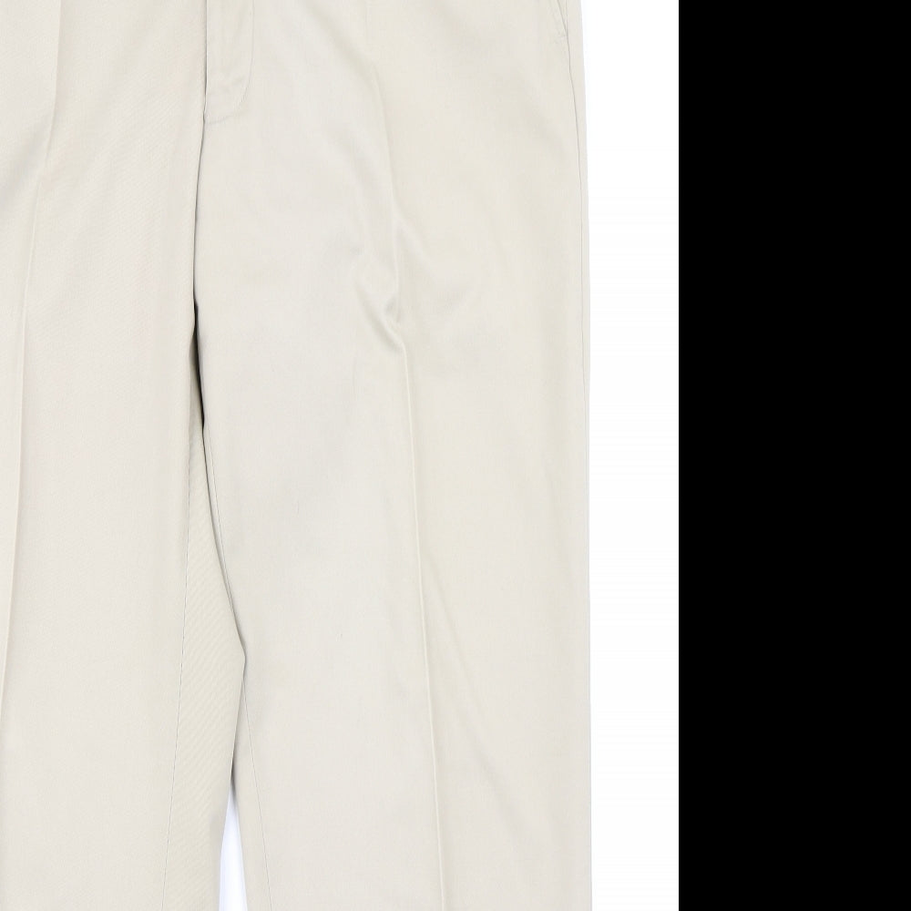 Purple Flag Mens Beige   Trousers  Size 36 in L29 in