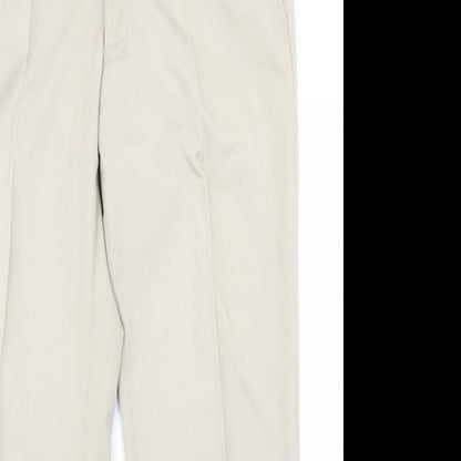 Purple Flag Mens Beige   Trousers  Size 36 in L29 in